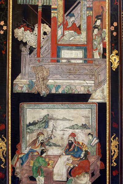 Coromandel Lacquerwood Panels from China (detail) by Chinese School